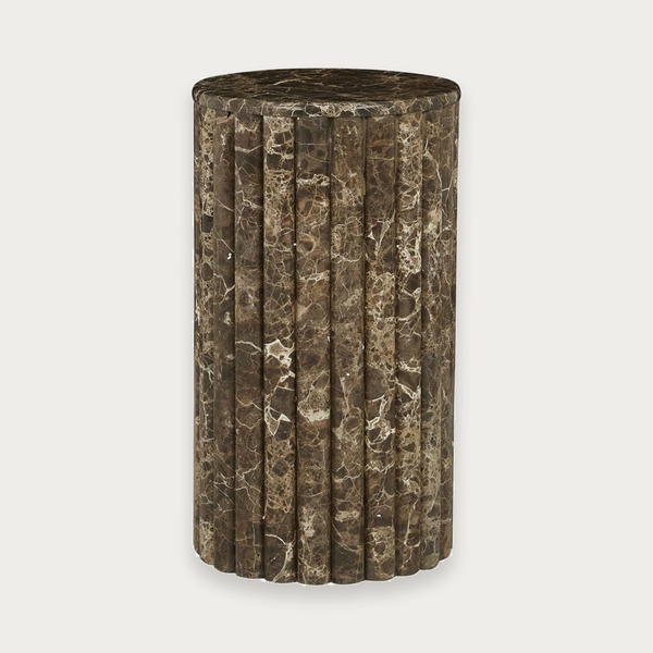 GlobeWest Rufus Ribbs Low Plinth - Emperador