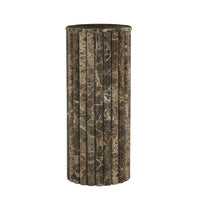 GlobeWest Rufus Ribbs Tall Plinth - Emperador