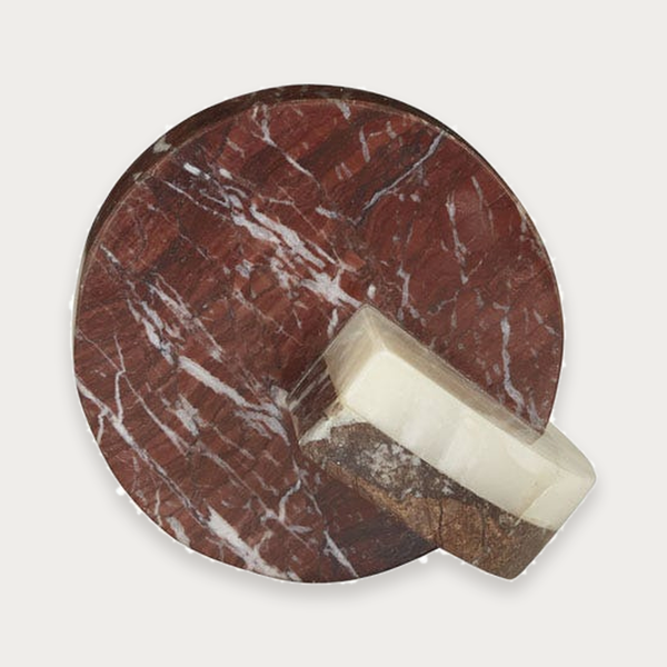 GlobeWest Rufus Sol Sculpture - Blush Mixed Marble
