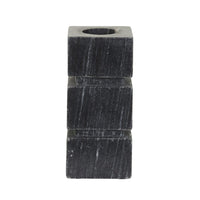 GlobeWest Rufus Stratum Vase Small - Black Marble
