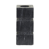 GlobeWest Rufus Stratum Vase Small - Black Marble