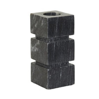 GlobeWest Rufus Stratum Vase Small - Black Marble