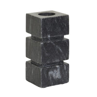 GlobeWest Rufus Stratum Vase Small - Black Marble