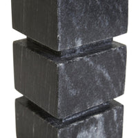 GlobeWest Rufus Stratum Vase Small - Black Marble