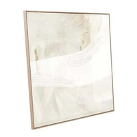GlobeWest Sand Shores hand-painted wall art in Dune with neutral tones and Victorian Ash timber frame from Sand Collection Wall Art