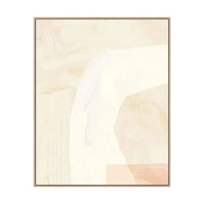 GlobeWest Sunbeam hand-painted wall art in honey sepia featuring textured suede technique with earthy tones, framed in natural Victorian Ash timber from the Sunstream Collection Wall Art