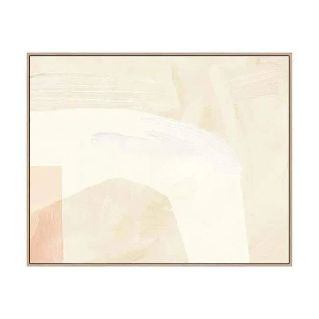 GlobeWest Sunstream Collection Hand-Painted Wall Art in Honey Sepia with earthy tones, suede technique, framed in Victorian Ash timber