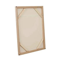 Rear view of GlobeWest Sunbeam hand-painted wall art framed in natural Victorian Ash timber from the Sunstream Collection Wall Art in honey sepia tones