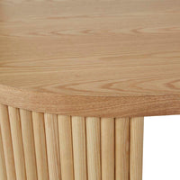 GlobeWest Benjamin Ripple Desk - Natural Ash