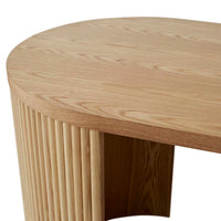 GlobeWest Benjamin Ripple Desk - Natural Ash