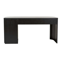 GlobeWest Orson Round Desk - Black Oak