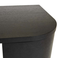 GlobeWest Orson Round Desk - Black Oak