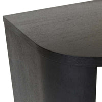 GlobeWest Orson Round Desk - Black Oak