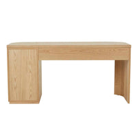 GlobeWest Orson Round Desk - Natural Ash
