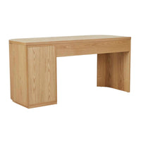 GlobeWest Orson Round Desk - Natural Ash