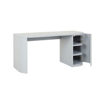 GlobeWest Orson Round Desk - Powder Blue