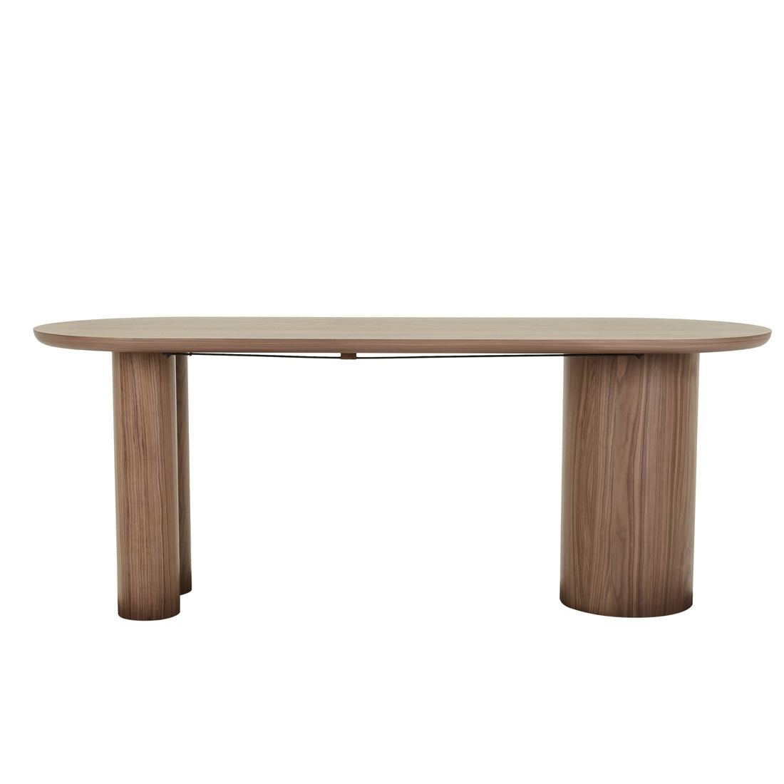 GlobeWest Seb Oval Desk - Walnut