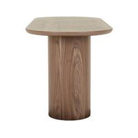 GlobeWest Seb Oval Desk - Walnut