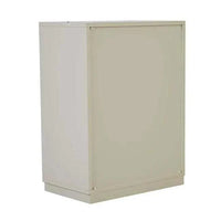 GlobeWest Benjamin Ripple Dresser in putty color with four ash veneer drawers and ripple motif design.