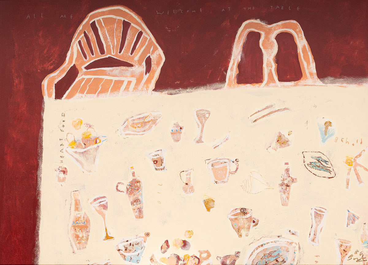 Bonnie Gray limited edition print - Lampara All are Welcome at the Table