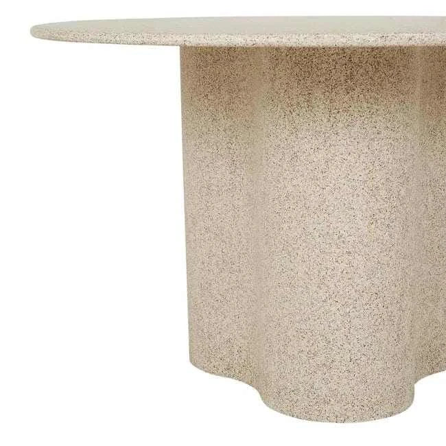 Globe West Dining Tables Globe West Artie Outdoor Wave Dining Table, Warm Sand