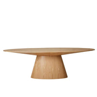 GlobeWest Classique Oval Dining Table - Natural Ash