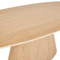 GlobeWest Classique Oval Dining Table - Natural Ash