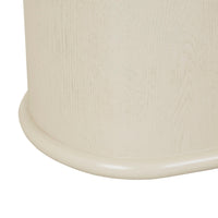 Cleo dining table putty finish detail