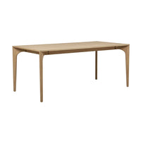 GlobeWest Huxley Curve Dining Table - Oak