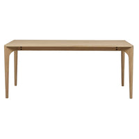 GlobeWest Huxley Curve Dining Table - Oak