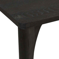 GlobeWest Huxley Curve Dining Table - Black Oak