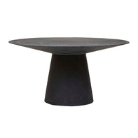 GlobeWest Livorno Round Dining Table (Indoor/Outdoor) - Black Speckle