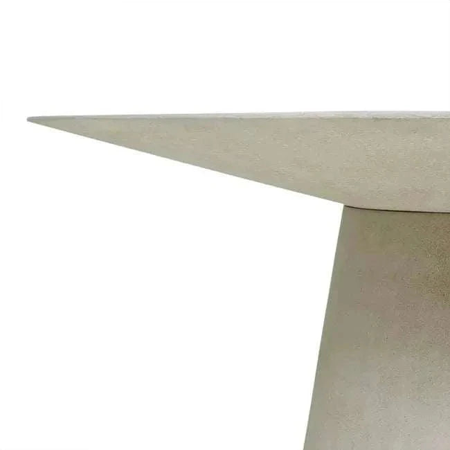 Globe West Livorno grey speckle round dining table with fibreglass and solid resin top for indoor and outdoor use