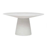 GlobeWest Livorno Round Dining Table (Indoor/Outdoor) - White Speckle
