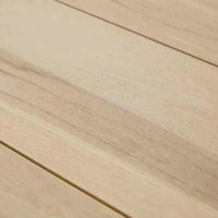 GlobeWest Montana Raft Dining Table close-up of aged teak wood slatted top with natural grain texture