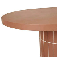 Globe West Coffee Tables Globe West Seville Tile Oval Dining Table, Burnt Sienna