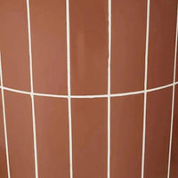 Globe West Coffee Tables Globe West Seville Tile Oval Dining Table, Burnt Sienna