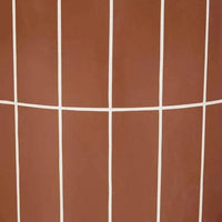 Globe West Coffee Tables Globe West Seville Tile Round Dining Table, Burnt Sienna