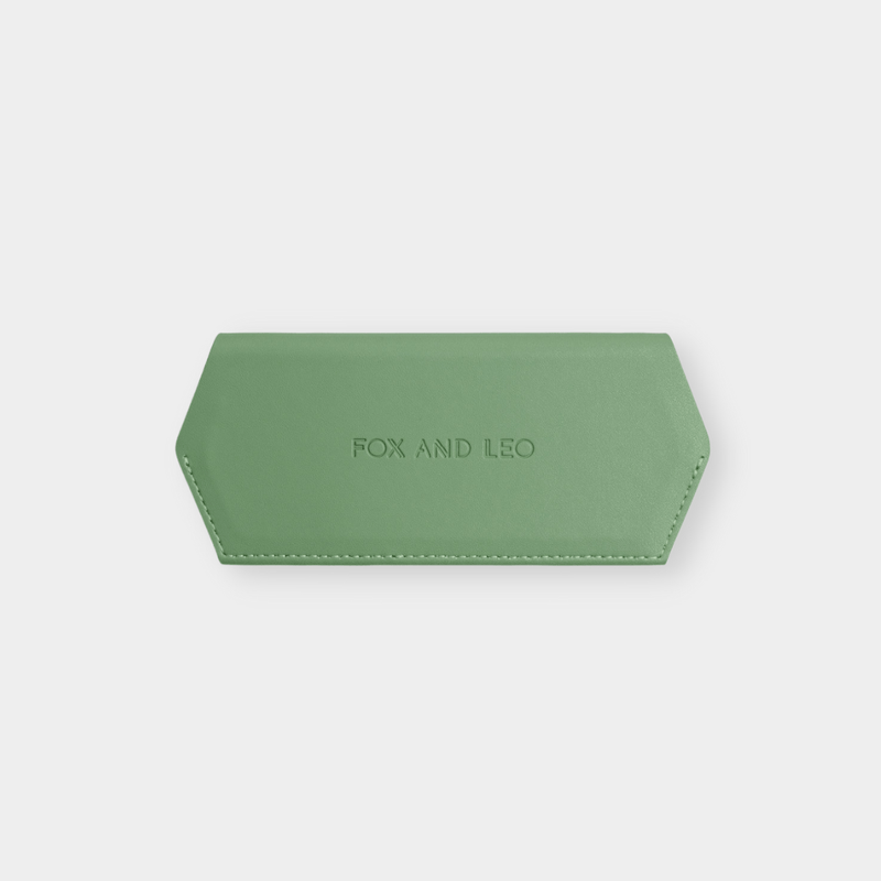 Norsu Interiors Fox and Leo Glasses Case, Sage