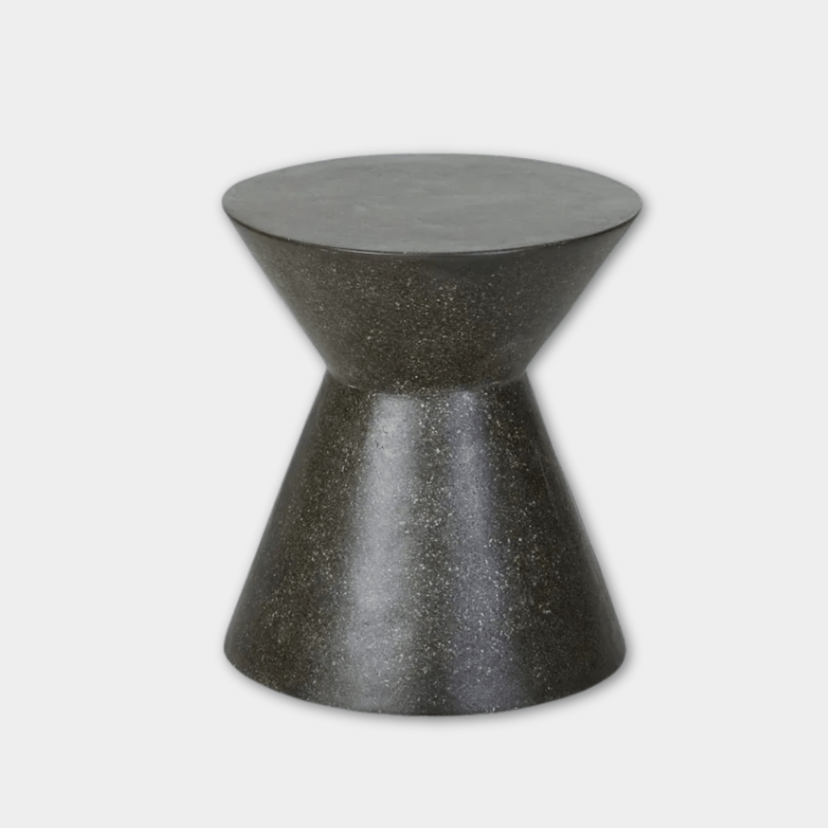 Globe West Side Tables GlobeWest Granada Hourglass Side Table - Black Fleck