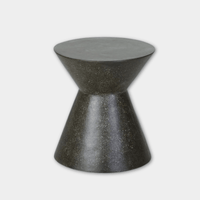 Globe West Side Tables GlobeWest Granada Hourglass Side Table - Black Fleck
