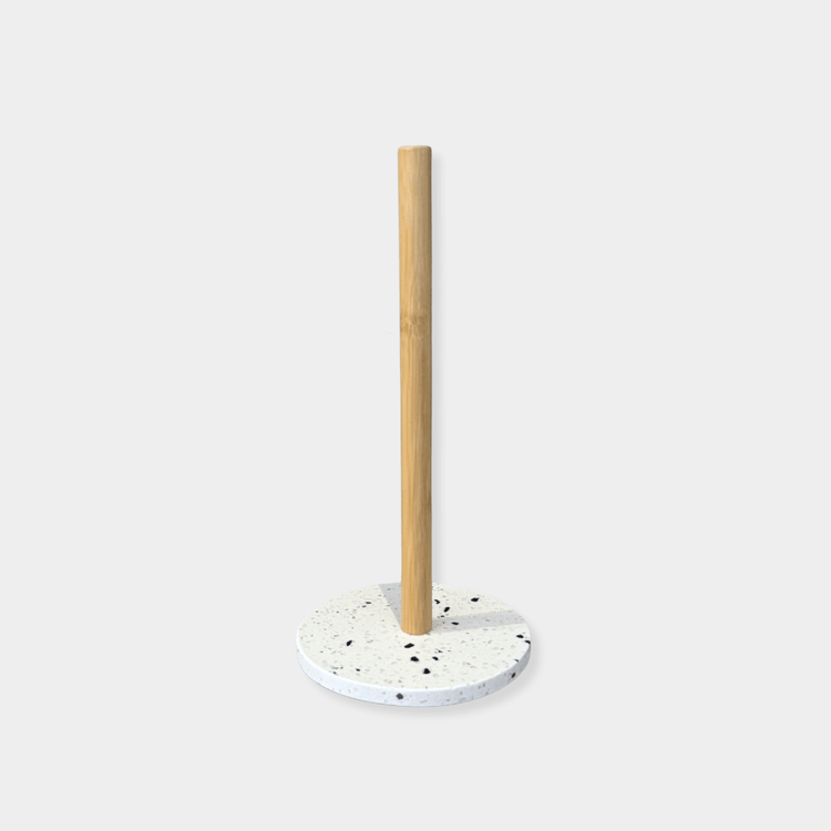 Norsu Interiors Paper Towel Holder Shelley Paper Towel Holder, Terrazzo Base