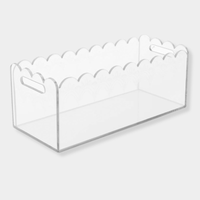 norsu STUDIO The Entertainer - Perspex Scalloped Drinks Bucket – Clear