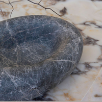 CoTheory Eclipse Sculpted Bowl - Tundra Grey Marble