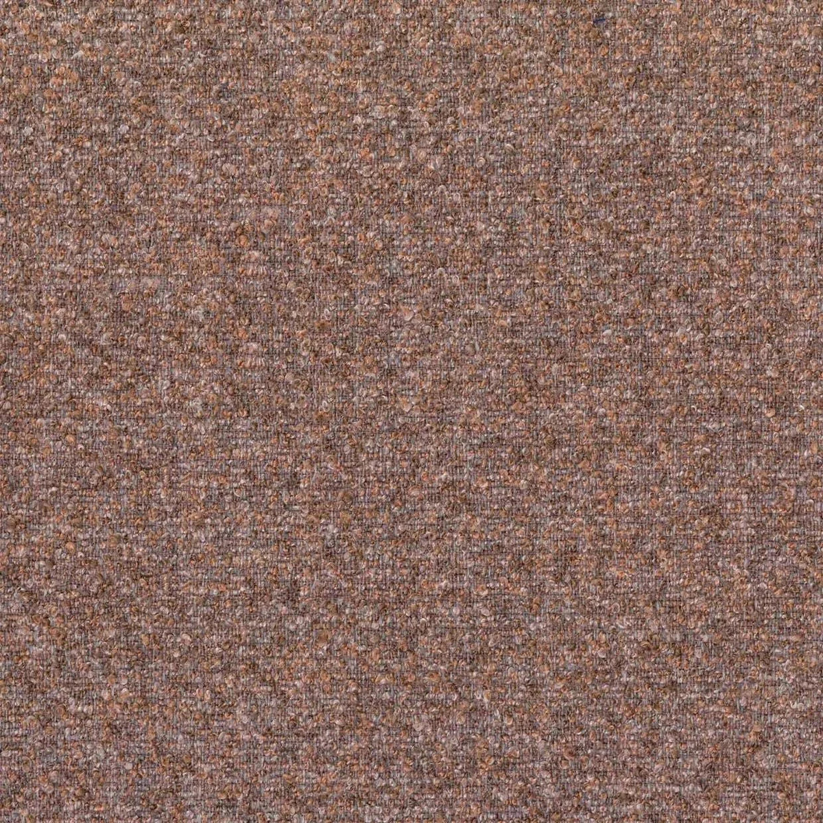 Close-up of textured Elysian Bouclé fabric in warm brown tones for norsuSTUDIO Ottoman upholstery