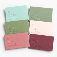 norsu STUDIO Embossed Cards, A Little Magic – Pack of 6