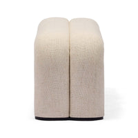 Zara Ottoman Ivory angle view