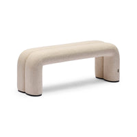 Zara Ottoman Ivory front view