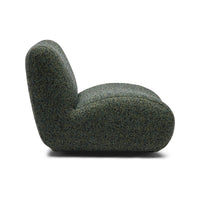 Twill Swivel Chair in Pine side