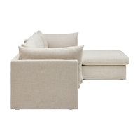 Mia Modular Sofa Dune 3 Seat with Ottoman detail